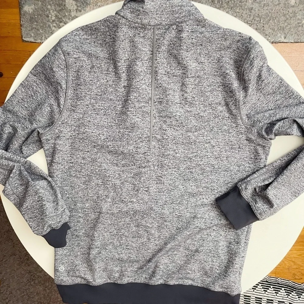 Lululemon Men’s Prepost Full Zip Jacket Gray Black Size Large
